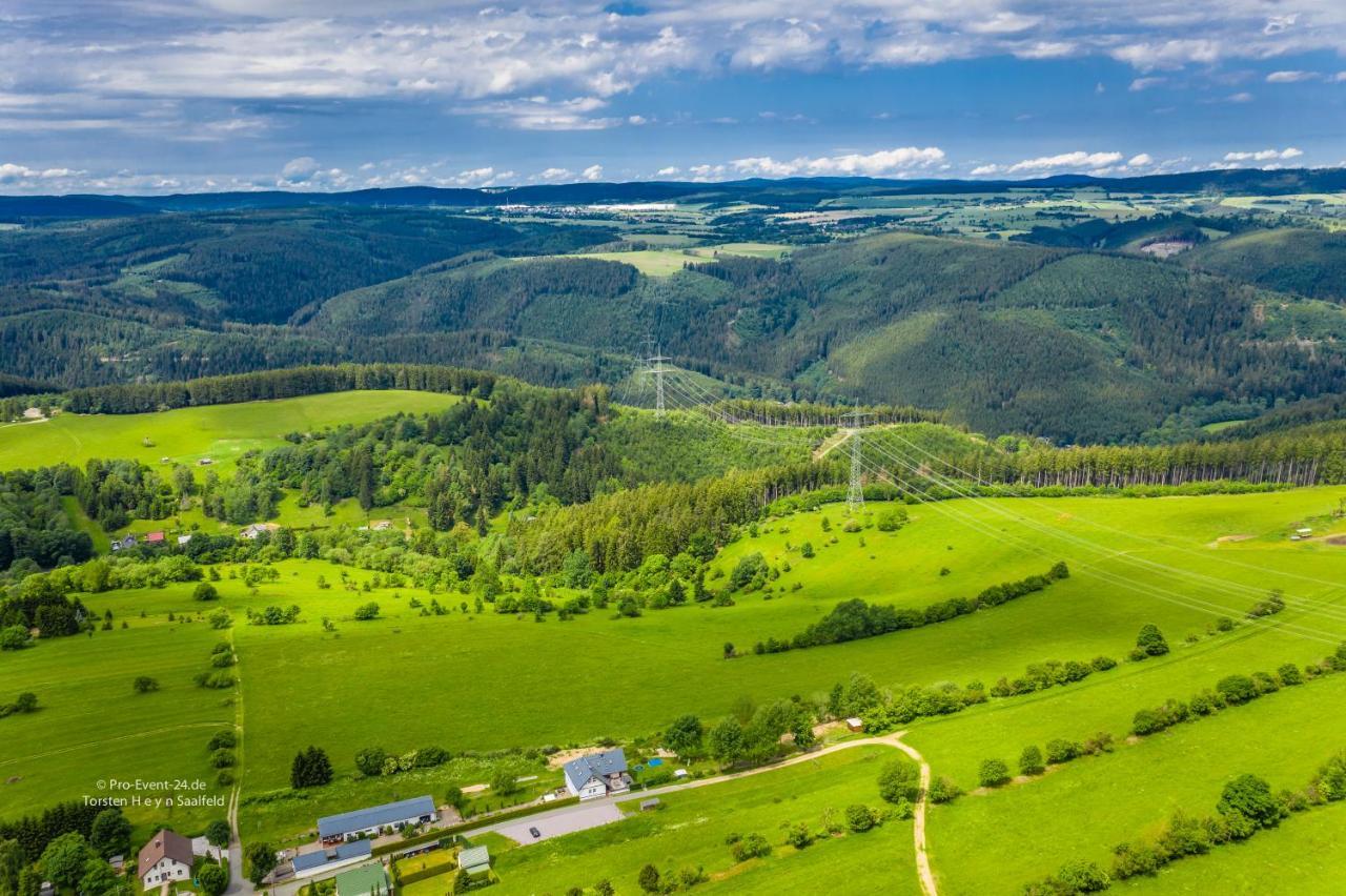 Ferienwohnung Fuchsbau Im Eg Des Ferienhauses Falkenhoehe Oberweißbach المظهر الخارجي الصورة
